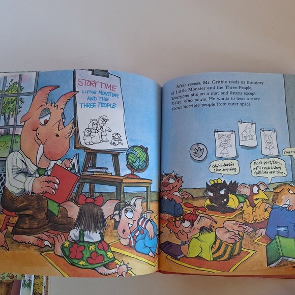Mercer Mayers Little Monster At School Critters Hardcover Book 1978 Merrigold - Picture 9 of 11